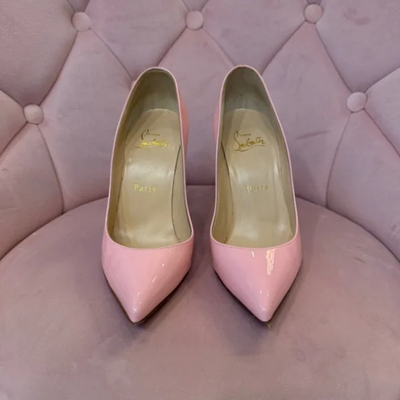 Christian Louboutin Red Bottoms Pink Pigalle Patent Leather 36 - Picture 2 of 5